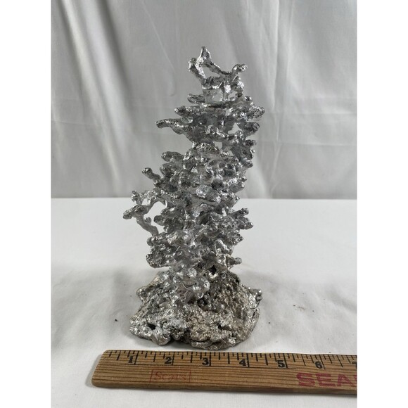 Anthill Art Casting Sculpture Fire Ant Aluminum Casting 8.25” Tall #88 - Picture 7 of 8